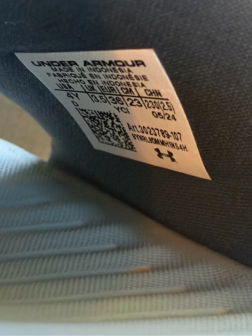 Under Armour Navy Slides with Orange Logo Accents